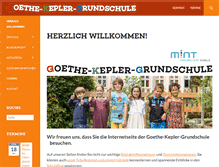 Tablet Screenshot of goethe-kepler-schule.de